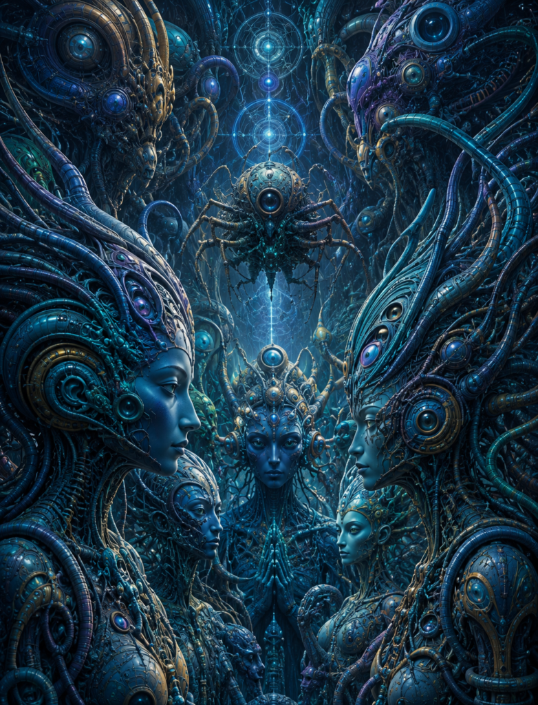 DMT may act like a kind of biological key, a mechanism through which consciousness can temporarily shift its point of access within the holographic structure of reality. The worlds encountered in these states are thus not necessarily imaginary, instead being domains of reality that coexist with our own but remain hidden behind the narrow frequency band of ordinary perception.